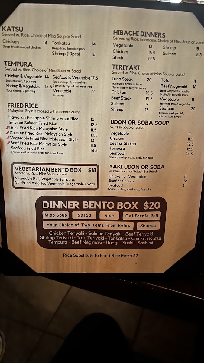 Menu - Tj Asian Bistro photo 5