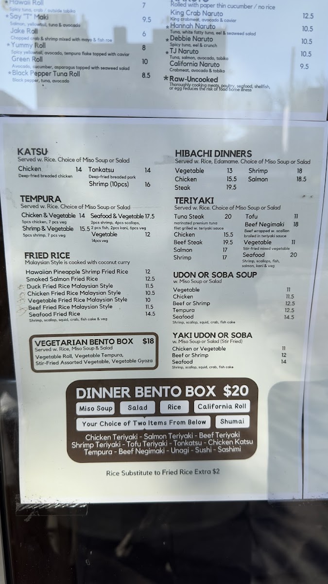 Menu - Tj Asian Bistro photo 6